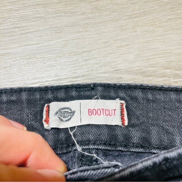 Dickies Vintage Bootcut Denim Jeans Women's Size 8 Black - Picture 5 of 7